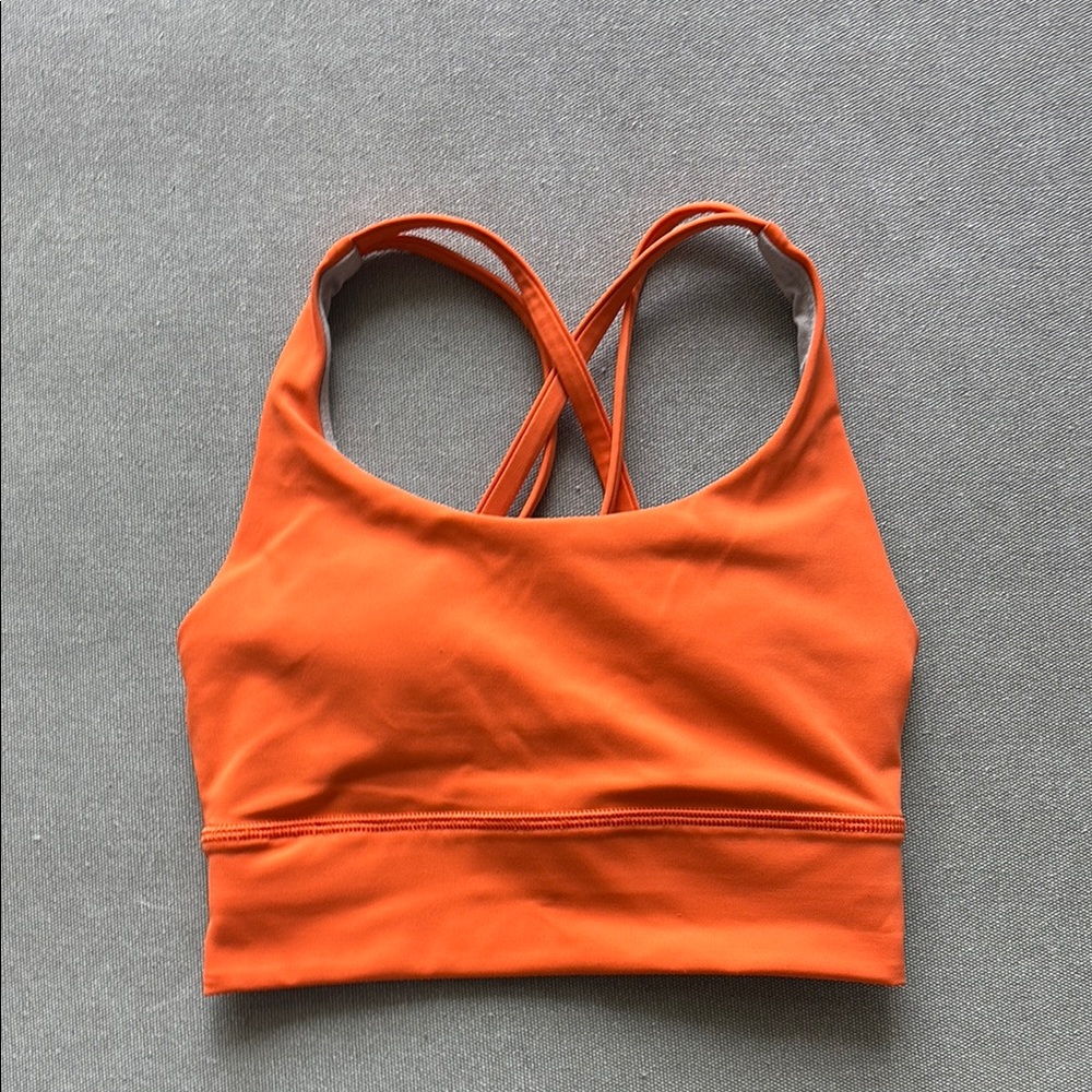 Lululemon Women's Orange Sports Bra